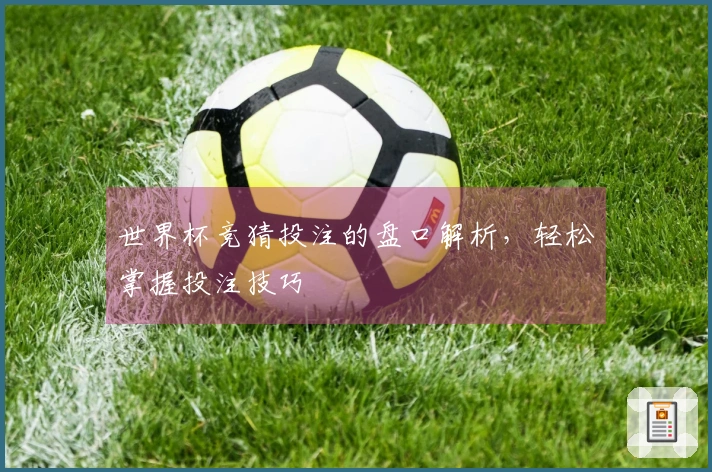 世界杯竞猜投注的盘口解析，轻松掌握投注技巧